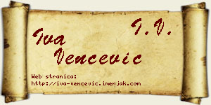 Iva Venčević vizit kartica